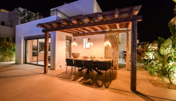 Resa estates Ibiza can Ramon sale house modern Ibiza night terrace .JPG